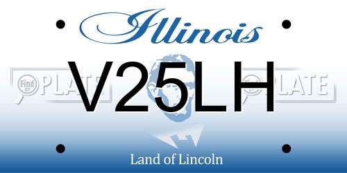 V25LH Illinois License Plate