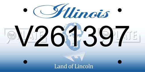 V261397 Illinois License Plate