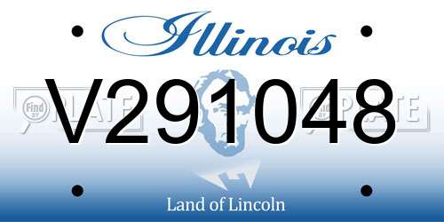 V291048 Illinois License Plate