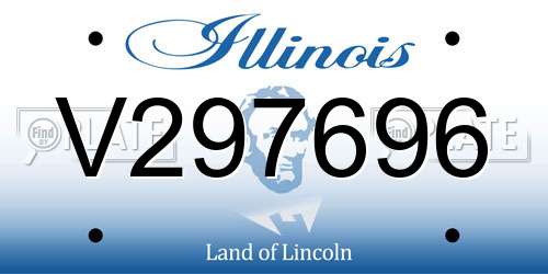 V297696 Illinois License Plate