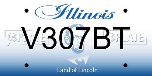 V307BT Illinois License Plate