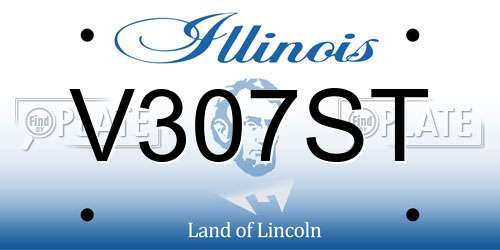 V307ST Illinois License Plate