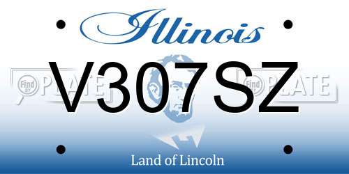 V307SZ Illinois License Plate