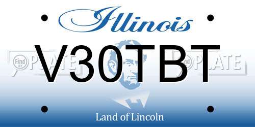 V30TBT Illinois License Plate