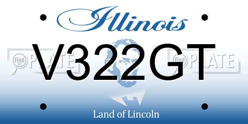 V322GT Illinois License Plate
