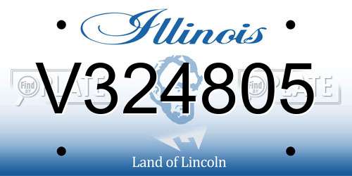 V324805 Illinois License Plate