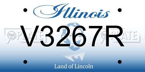 V3267R Illinois License Plate
