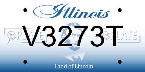 V3273T Illinois License Plate