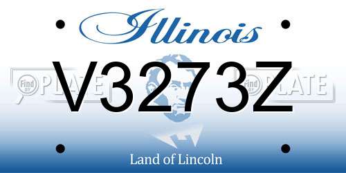 V3273Z Illinois License Plate
