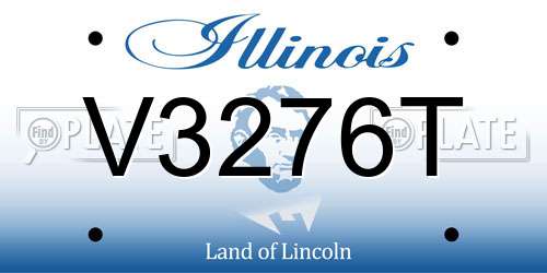 V3276T Illinois License Plate