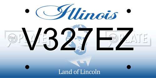 V327EZ Illinois License Plate