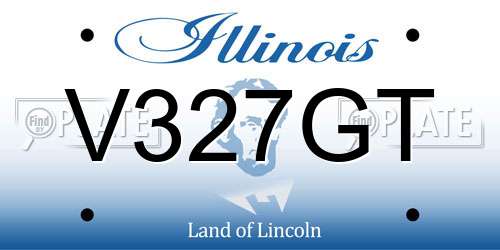 V327GT Illinois License Plate