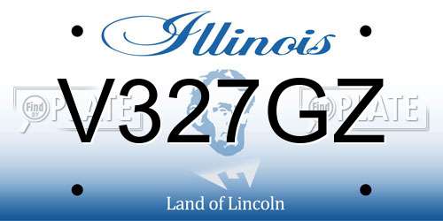 V327GZ Illinois License Plate