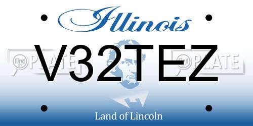 V32TEZ Illinois License Plate