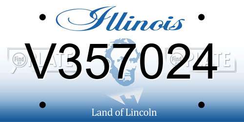 V357024 Illinois License Plate