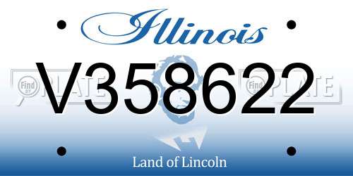 V358622 Illinois License Plate