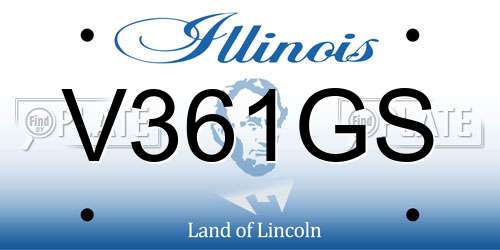 V361GS Illinois License Plate