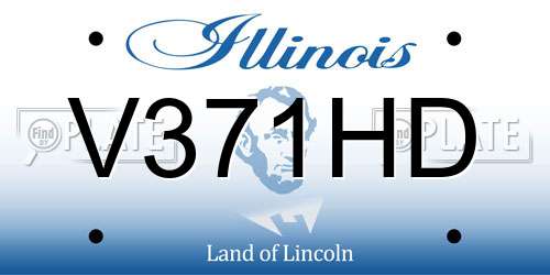 V371HD Illinois License Plate
