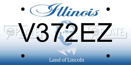 V372EZ Illinois License Plate