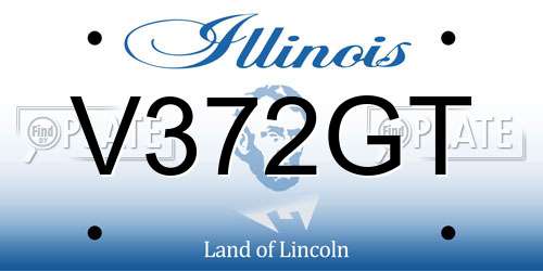 V372GT Illinois License Plate