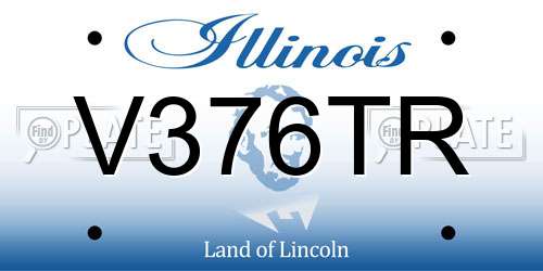 V376TR Illinois License Plate
