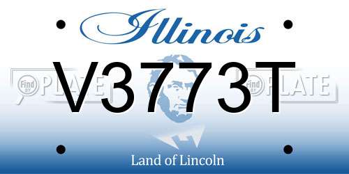 V3773T Illinois License Plate