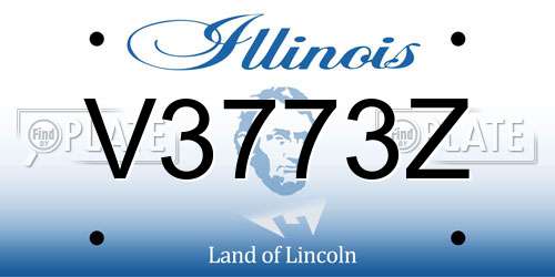 V3773Z Illinois License Plate
