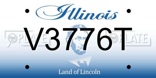 V3776T Illinois License Plate