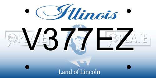 V377EZ Illinois License Plate