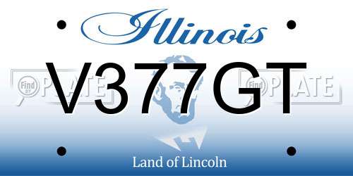 V377GT Illinois License Plate