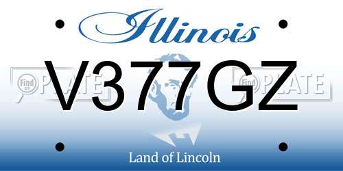V377GZ Illinois License Plate