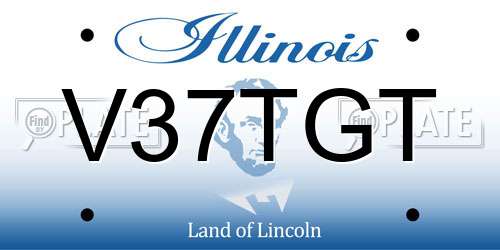 V37TGT Illinois License Plate