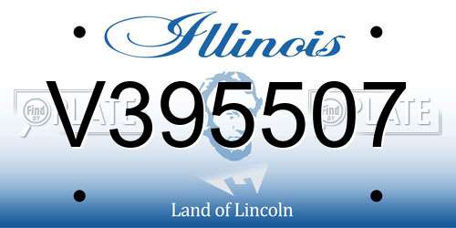 V395507 Illinois License Plate