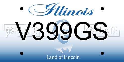 V399GS Illinois License Plate