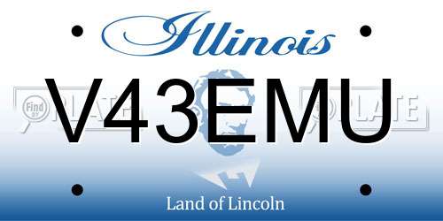 V43EMU Illinois License Plate