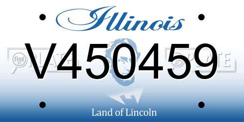 V450459 Illinois License Plate