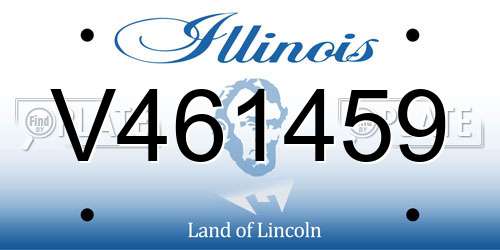 V461459 Illinois License Plate