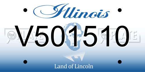 V501510 Illinois License Plate