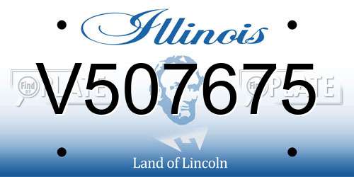 V507675 Illinois License Plate
