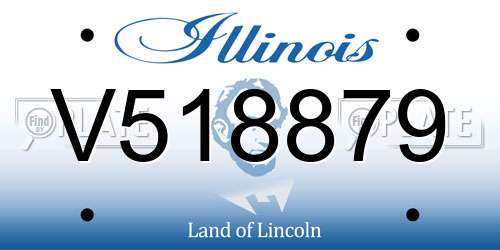 V518879 Illinois License Plate