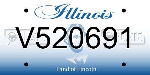 V520691 Illinois License Plate