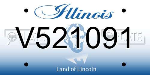 V521091 Illinois License Plate