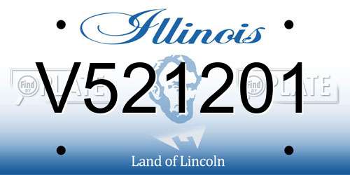 V521201 Illinois License Plate