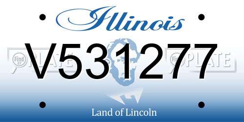 V531277 Illinois License Plate