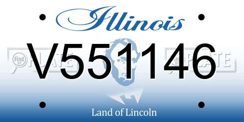 V551146 Illinois License Plate