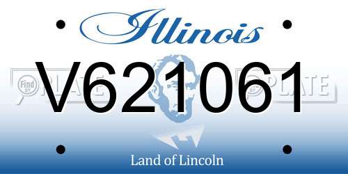 V621061 Illinois License Plate