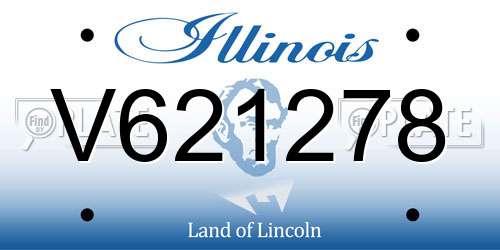 V621278 Illinois License Plate