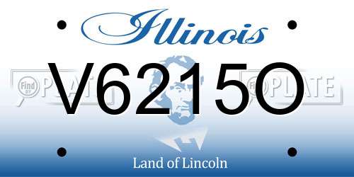 V6215O Illinois License Plate