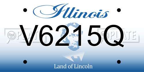 V6215Q Illinois License Plate