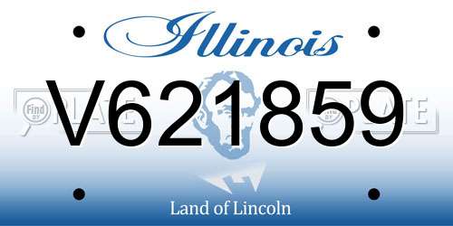 V621859 Illinois License Plate